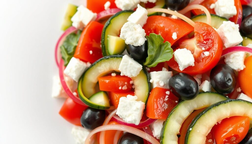 abstract greek salad