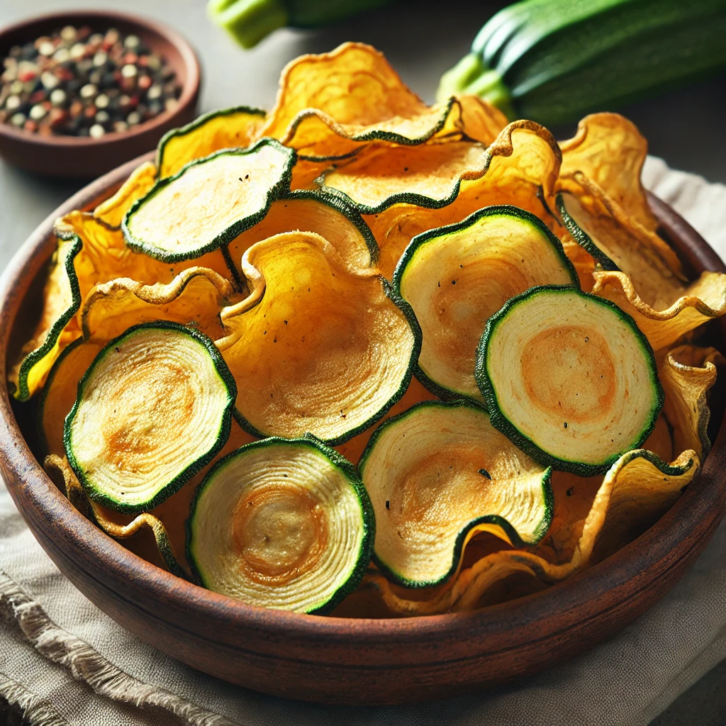 Healthy snack options for diabetics: Zucchini Chips 