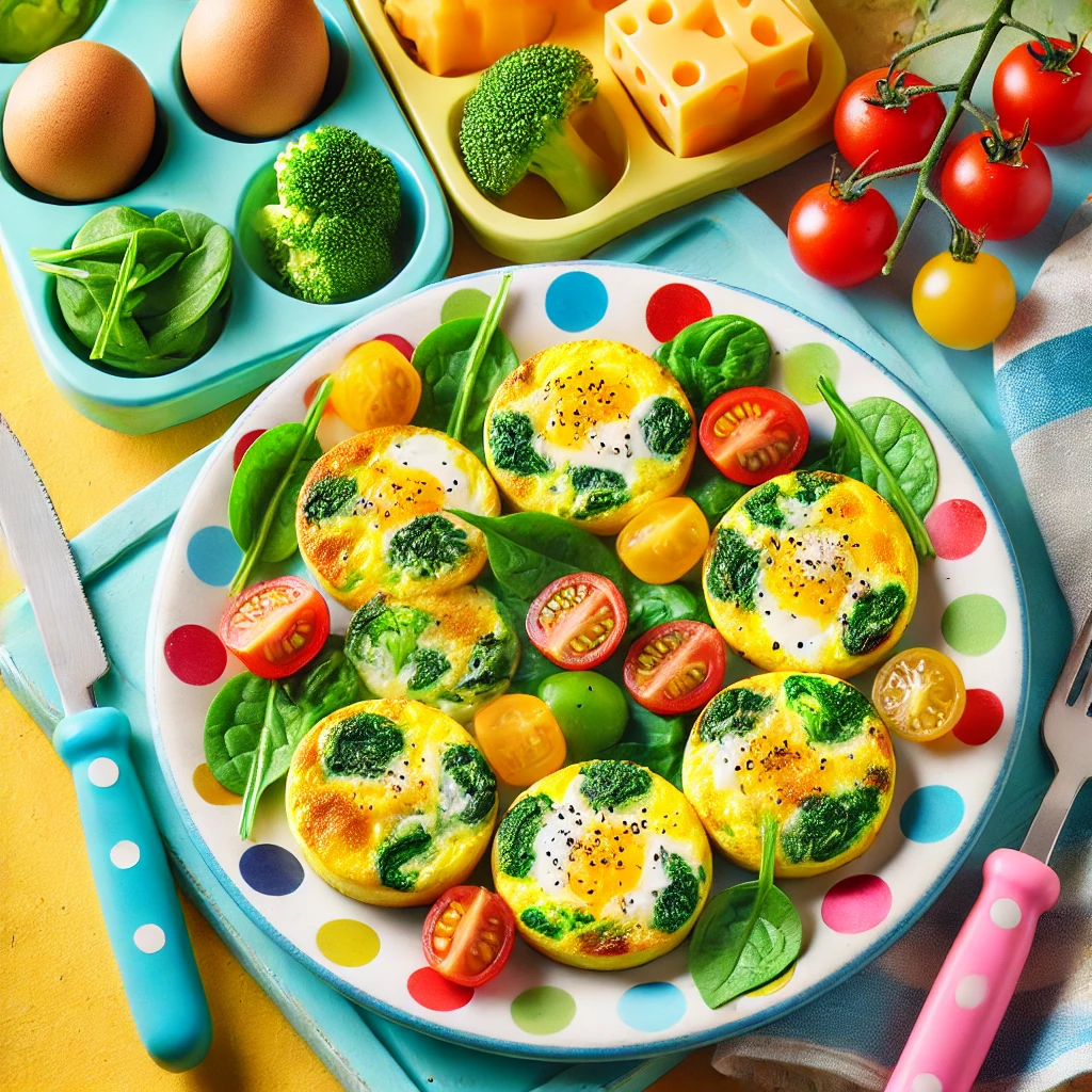 Easy and Healthy Recipes for Kids: Cheese frittatas