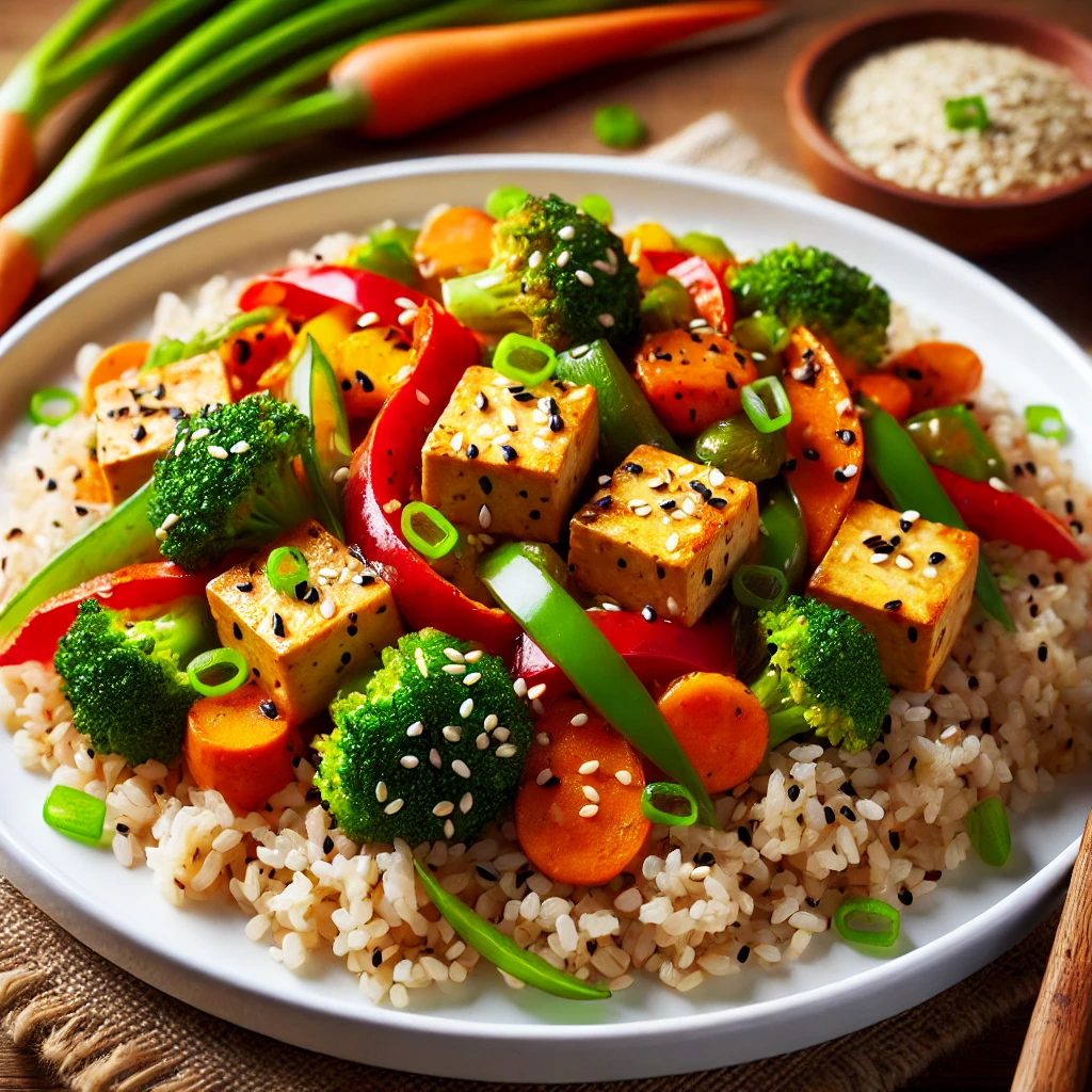 Tofu Stir-Fry with Brown Rice