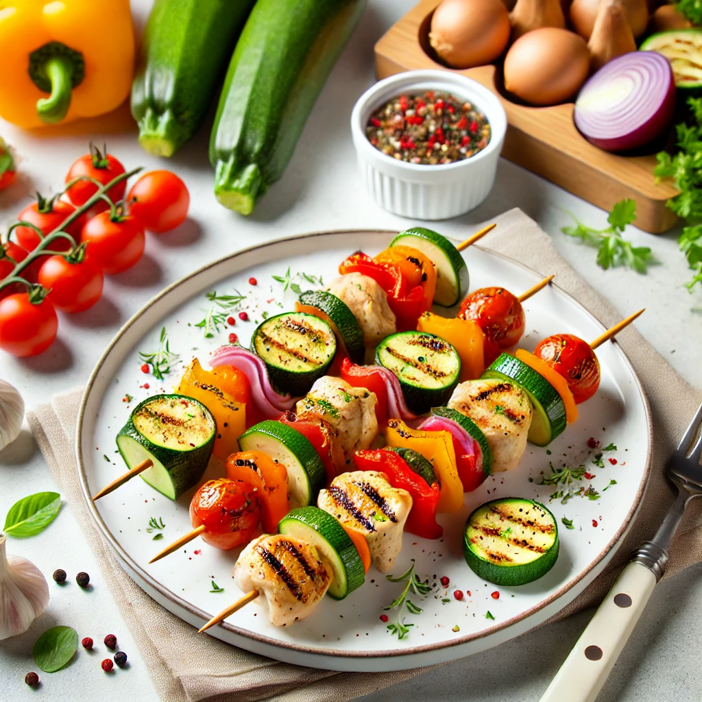 Easy and Healthy Recipes for Kids with Diabetes: Grilled Chicken and Veggie Skewers: A Fun and Healthy Recipe for Kids with Diabetes