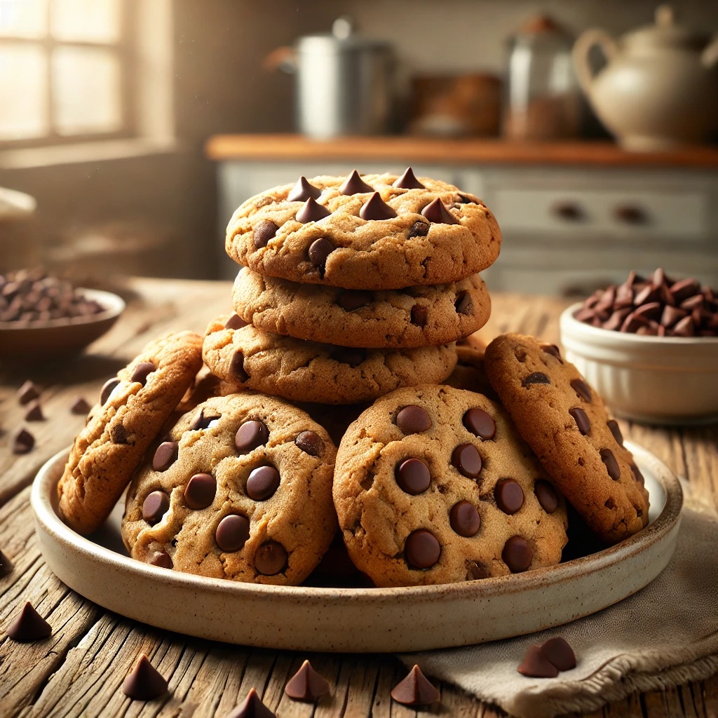 Diabetic Desserts: Almond Flour Chocolate Chip Cookies