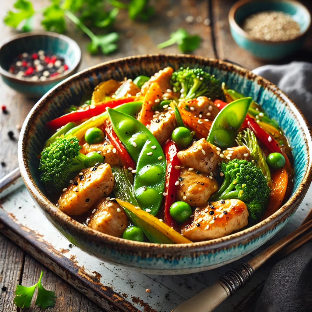 Quick and Easy Dinners: Stir-Fried Chicken with Vegetables