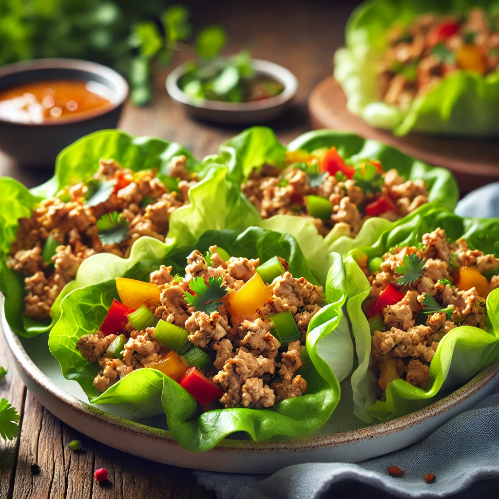 quick and easy dinners :Flavorful Turkey Lettuce Wraps