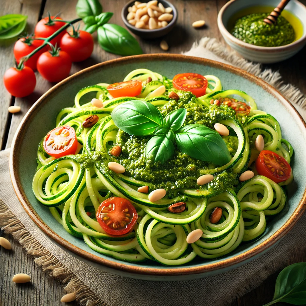 Quick and Easy Dinners: Zucchini Noodles with Pesto