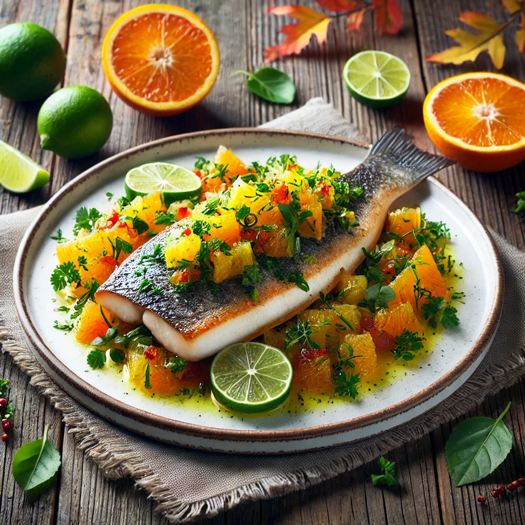 Where Cooking Meets Artistry: Grilled Sea Bass with Citrus Salsa