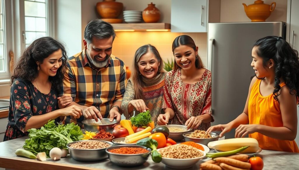 Family involvement in diabetic meals