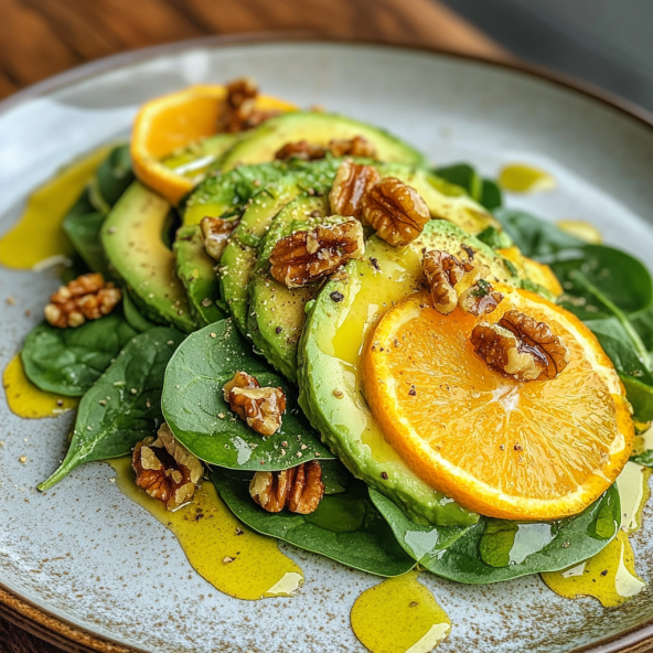 Green Leaf Salad Inspired by the Art: A vibrant and_fresh green salad arranged