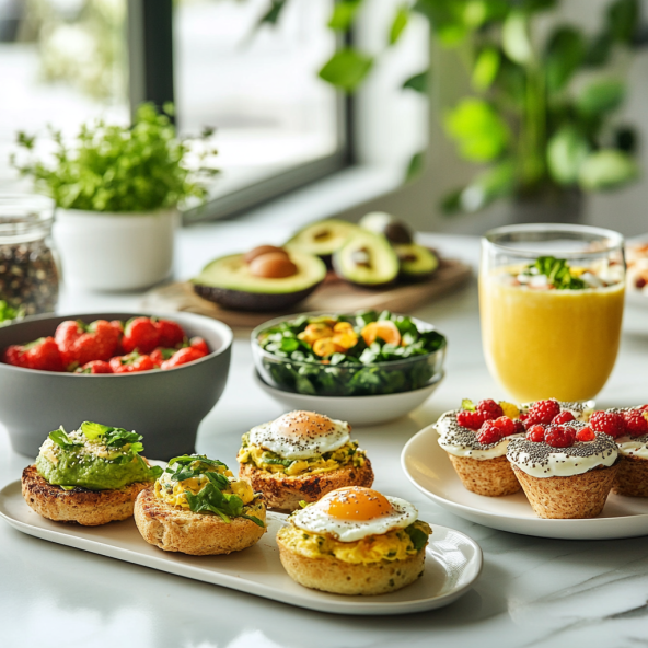 10 Easy Low-Carb Breakfast Ideas for Diabetics: Start Your Day Right 1 Easy Low-Carb Breakfast: a variety of low-carb, diabetic-friendly meals.