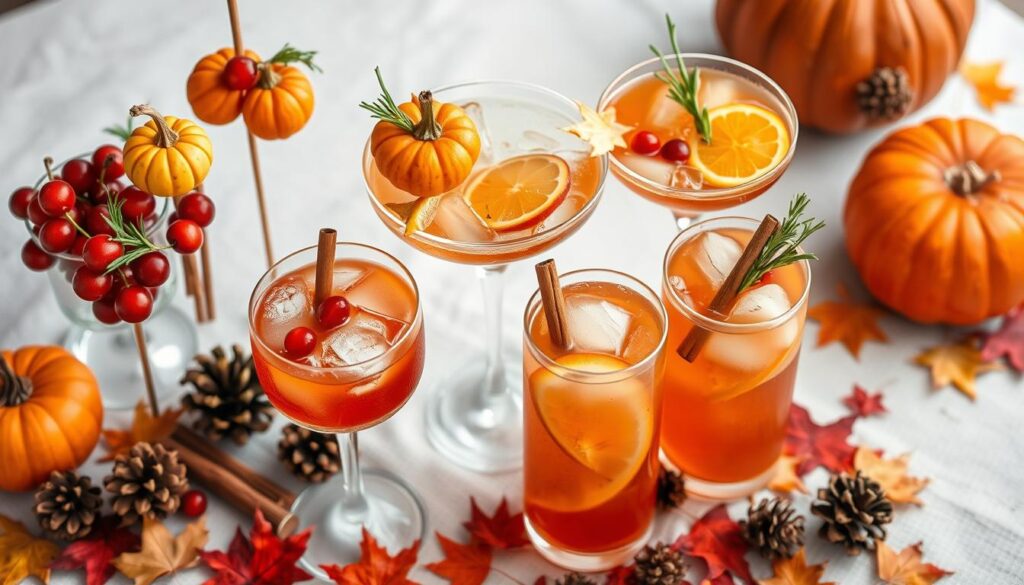 Thanksgiving cocktail garnishes