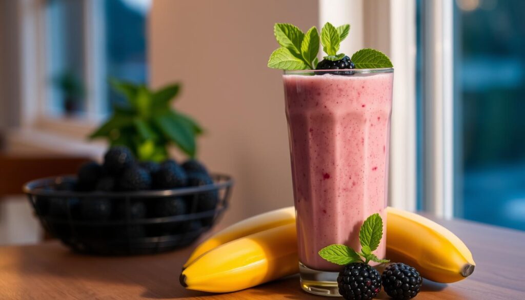 Banana-Blackberry Smoothie for better sleep