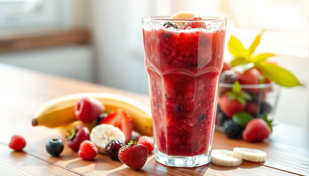 Boost Your Mind and Body: Berry Banana Protein Slush Energy Booster