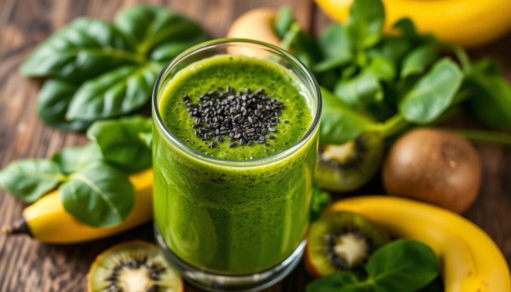 Green Detox Smoothie with Spirulina