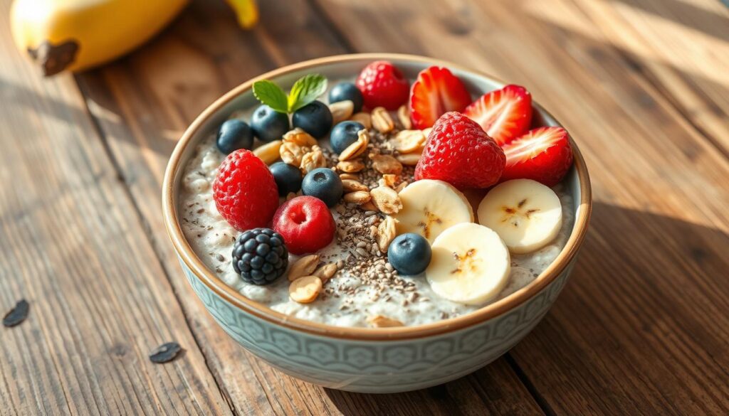 High-energy overnight oats with superfoods