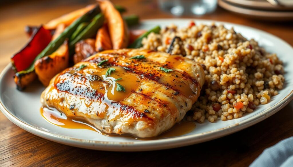 Maple-Dijon Chicken lean protein dish