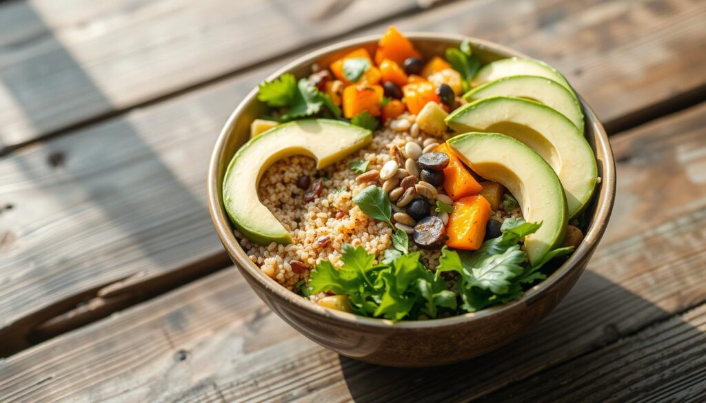 Quinoa power bowl for post-workout recovery