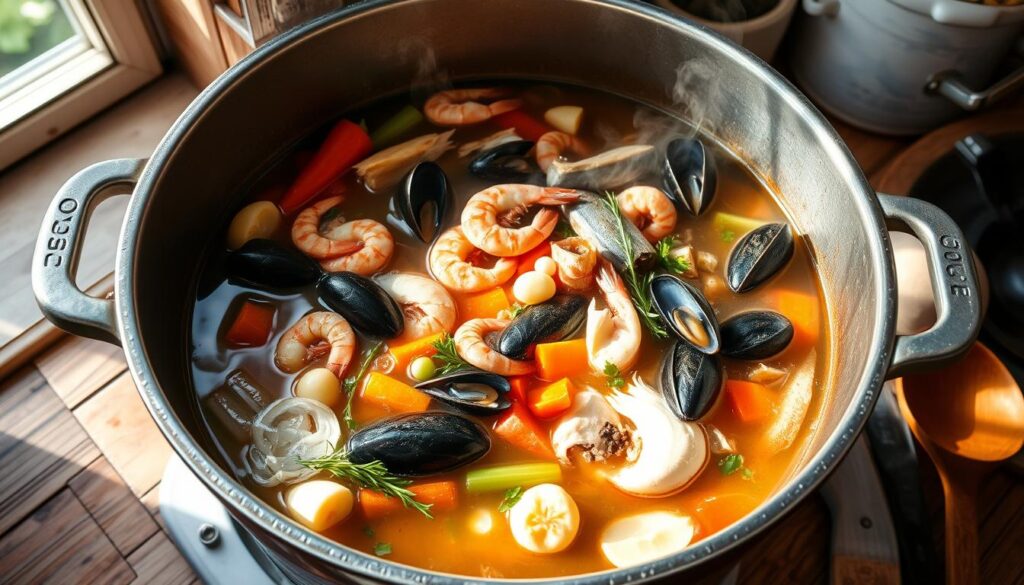 homemade seafood stock