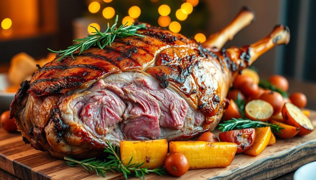 roasted lamb leg