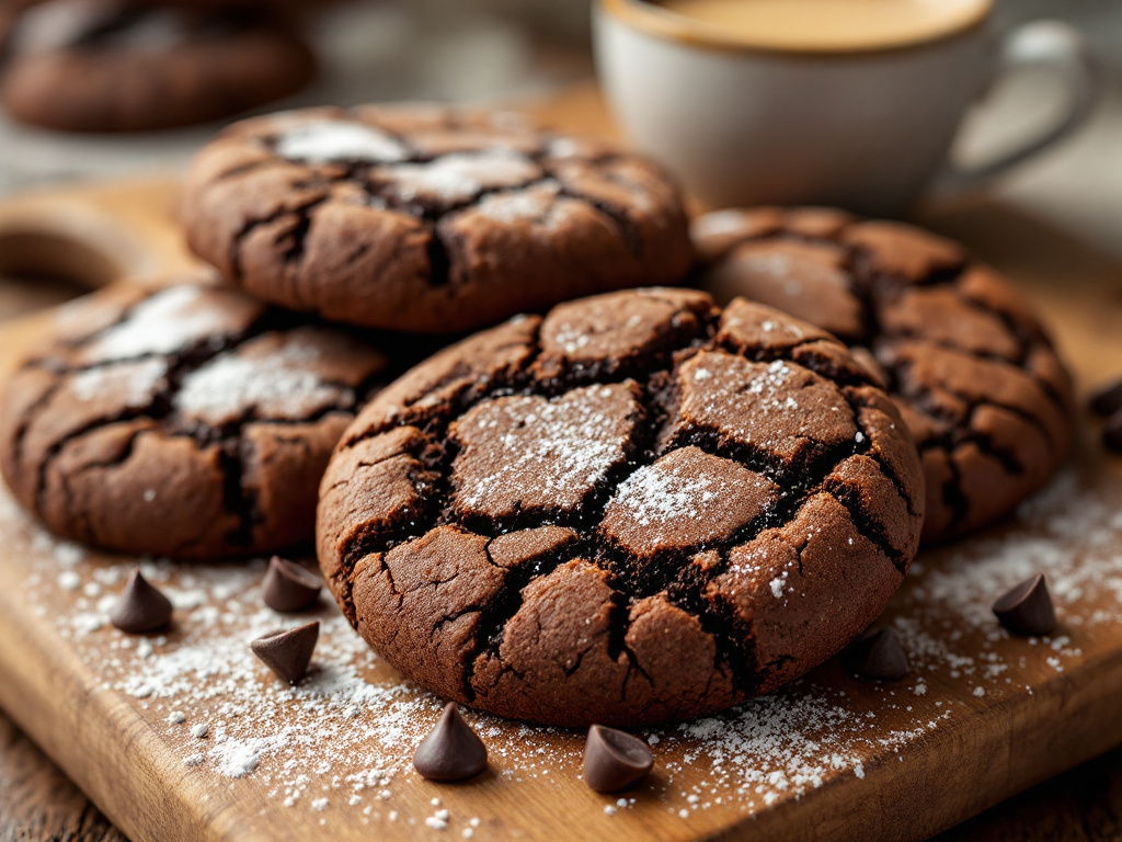 A close-up image of Brownie Cookies, a rich and indulgent option among Diabetes-Friendly Desserts, featuring a fudgy texture and dark chocolate chips.