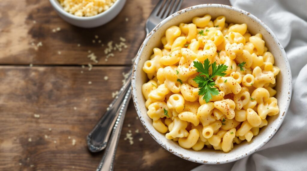 A creamy and cheesy low-carb cauliflower mac & cheese, a diabetes-friendly American recipe perfect for a healthy and satisfying meal.