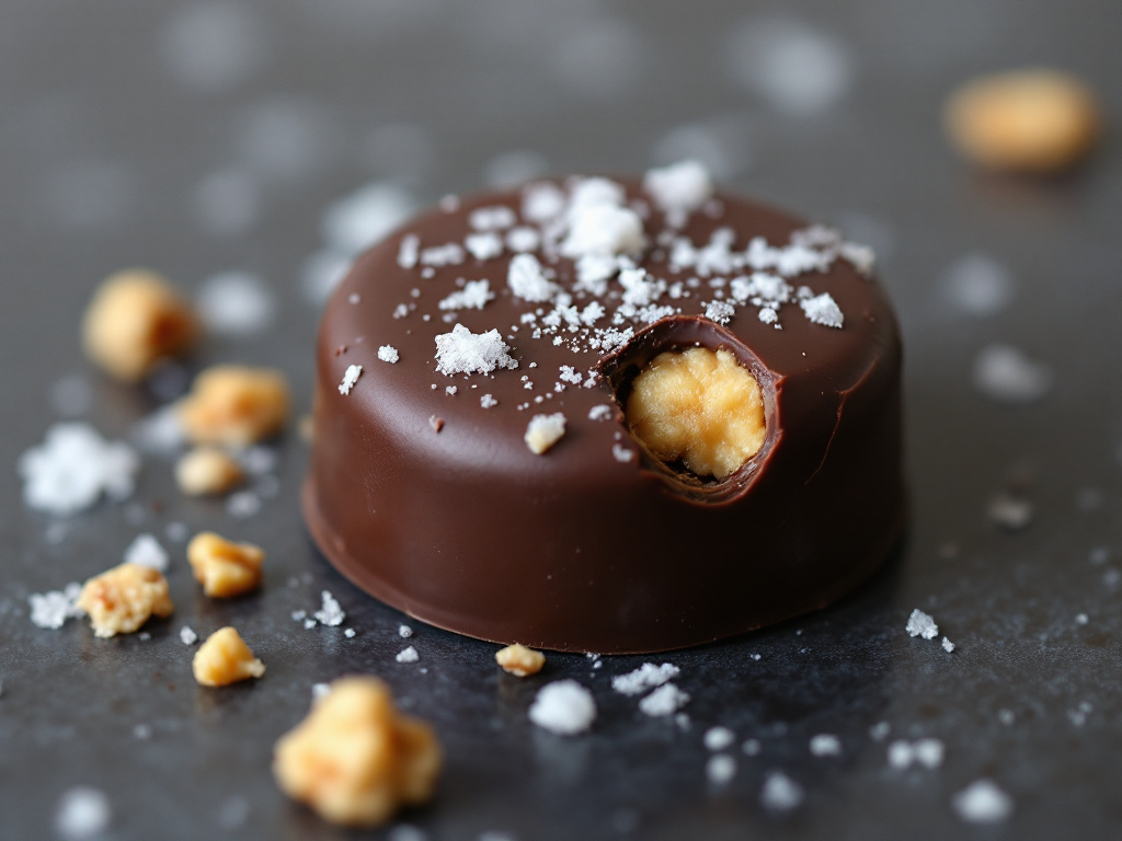 A close-up of Dark Chocolate and Walnut Energy Bites, one of the 8 Best Life-Changing Anti-Inflammatory Dishes, showcasing the rich, dark chocolate coating and visible walnut pieces.