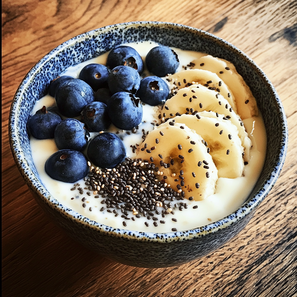 Blueberry & Chia Seed Yogurt Bowl - Energizing meal to boost mental clarity and physical health