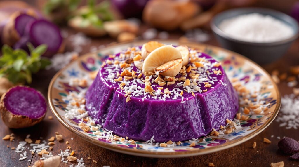 Recipes with Ube: How to Make 3 Amazing Dishes 2 lt Text
"Vibrant ube desserts and dishes showcasing creative recipes with ube, highlighting the purple yam's versatility in cooking and baking.