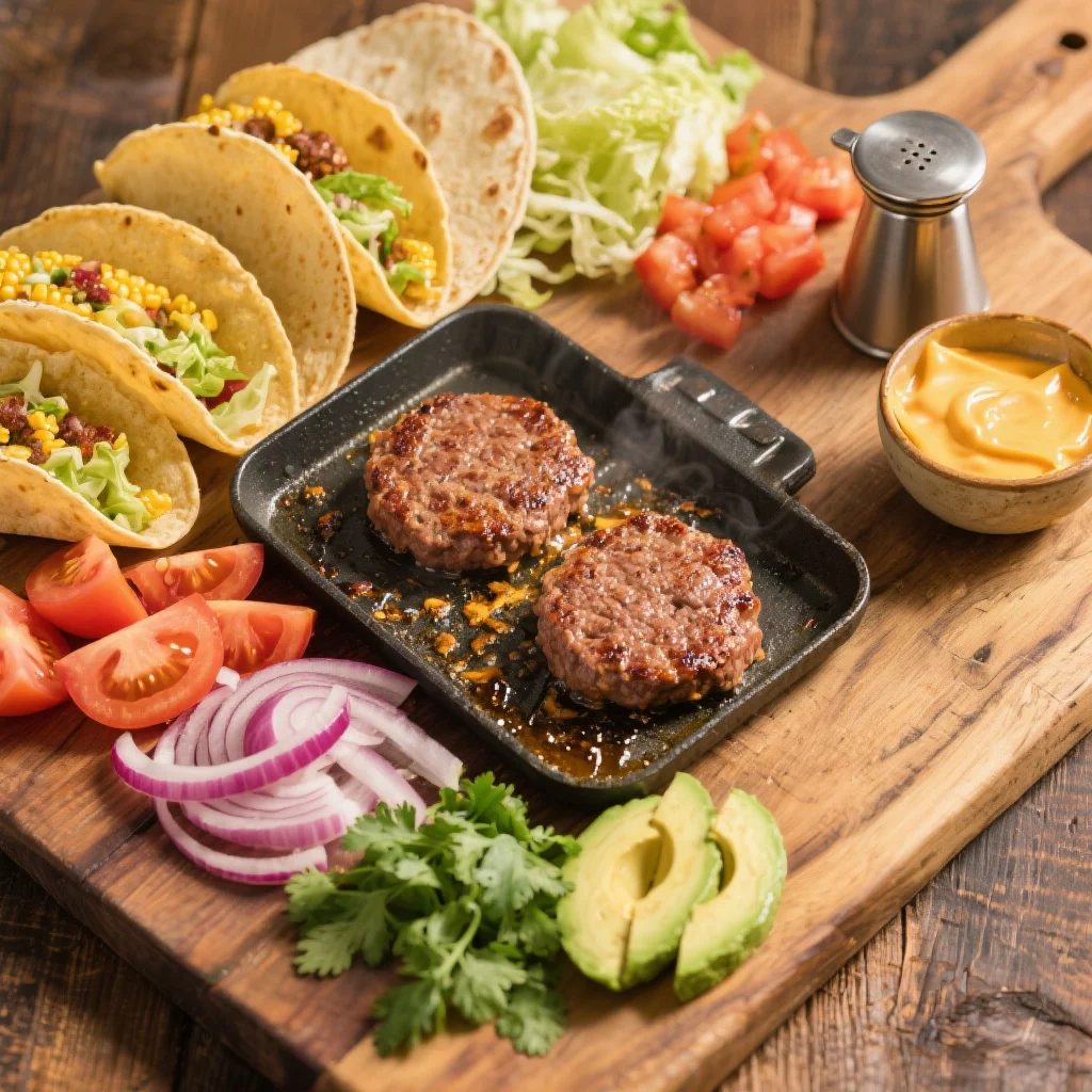 Smash Burger Tacos: 3 Best Secrets to Crispy, Juicy Goodness 2 download 9